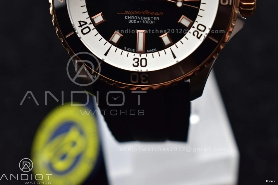 RG SuperOcean Best Strap 42 A2824 Automatic Black Rubber Edition Dial SS on Black BLSF 1:1 0211